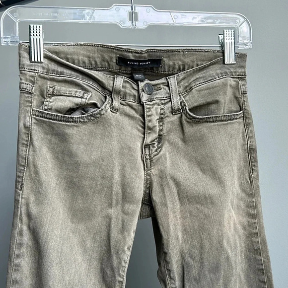 Flying Monkey Jeans | Flying Monkey Skinny Jeans | Skinny Jeans | Olive Green - Picture 3 of 8